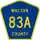County Road 83A marker