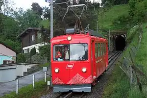 Red rack train