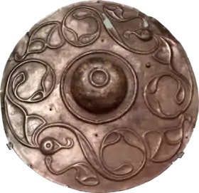 Room 50 – Wandsworth Shield, Iron Age shield boss in La Tène style, England, 2nd century BC