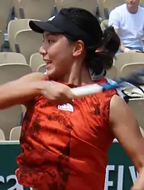 Image 56Wang Xinyu was part of the winning women's doubles team in 2023. (from French Open)