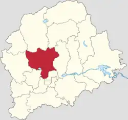 Location of Wangxinzhuang Town within Pinggu District