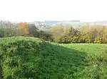 Part of the linear boundary known as the Wansdyke 285 m north west of Manor Farm