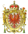 Coat of arms of the former County of Tyrol during the Austro-Hungarian Empire