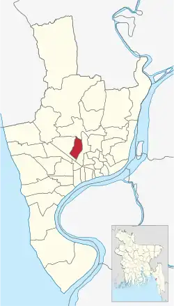 Location of Lalkhan Bazar