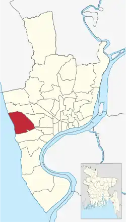 Location of North Halishahar