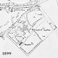 Warneford Hospital map from 1899, the Meadow is just to the south-east of the Hospital.