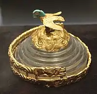 Nomadic gold crown excavated in the Ordos, 3rd century BC.