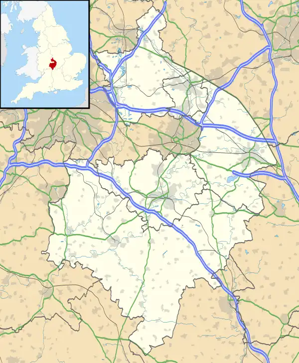 Shuttington is located in Warwickshire