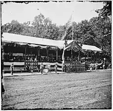 The Presidential reviewing stand