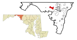 Location of Wilson-Conococheague, Maryland