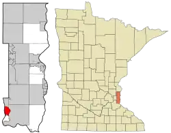 Location of the city of St. Paul Parkwithin Washington County, Minnesota