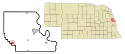 Location of Arlington, Nebraska