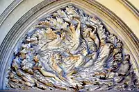 Ex Nihilo (Out of Nothing) by Frederick Hart, tympanum over center doors, Washington National Cathedral