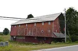 State Route 97 barn northwest of Bellville