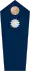 Blue epaulette with a silver button