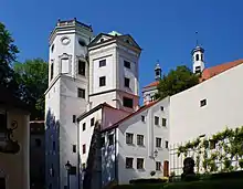 water towers at the Red Gate