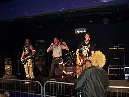 Performing at the Wasted Farewell Party, Carlton, Morecambe, October 2006