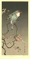 Watanabe Shōtei, Blue Birds at Night, 1851-1918