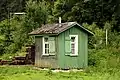 Shack near railway line