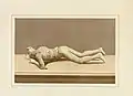 Watercolor of victim cast from Pompeii Reg VI Ins 14 (unnamed house 40)