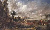 John Constable, The Opening of Waterloo Bridge, purchased from Agnew's in 1987 by The Tate Gallery, Tate Britain.
