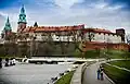 Wawel Royal Castle from the Vistulan Boulevards