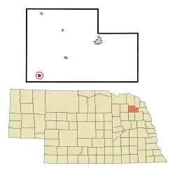 Location of Hoskins, Nebraska