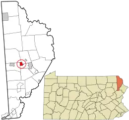 Location in Wayne County and the U.S. state of Pennsylvania.