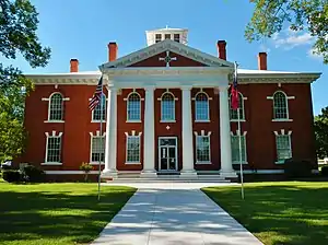 The Webster County courthouse was built in 1915 in the Neoclassical revival style. It was added to the National Register of Historic Places on September 18, 1980.