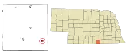 Location of Guide Rock, Nebraska