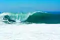 The Wedge: a popular destination for skimboarding, surfing, bodyboarding and bodysurfing is at the end of the Balboa Peninsula, Newport Beach.