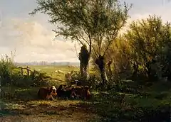'Meadow near Oosterbeek', 1860; oil-painting on canvas