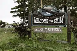 Welcome to Emily sign