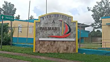 Welcome to Palmas sign
