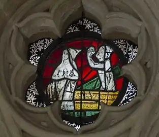 Resurrection scene from Wells Cathedral (early 14th c.)