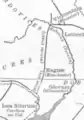 A detail from a 1910 map displaying the Welsh "Watling Street"