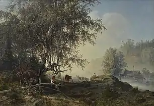 Autumn Morning in Ringerike, 1859