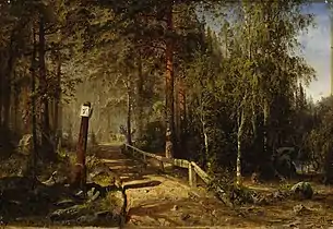 Mail Road in Häme, 1860