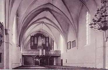 Nave to the west, 1908