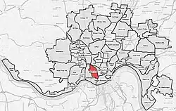 Location of West End