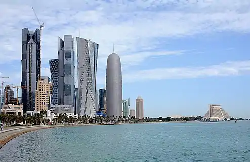 General view of the length of the Corniche Promenade