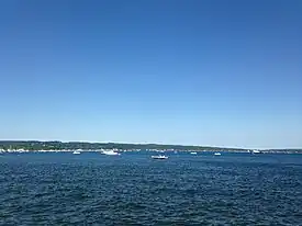 Greilickville on the shore of Grand Traverse Bay, from Traverse City
