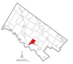 Location of West Norriton Township in Montgomery County