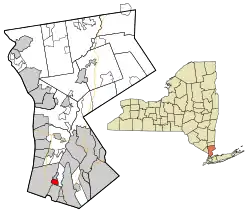 Location of Bronxville, New York