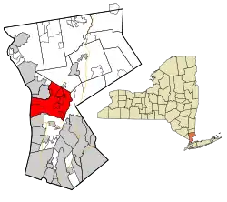 Location of Mount Pleasant, New York