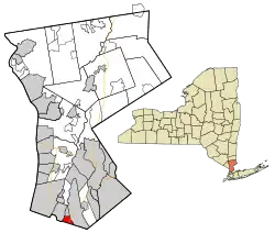Location of Pelham Manor, New York