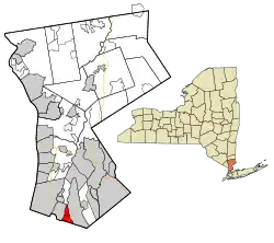 Location of Pelham, New York