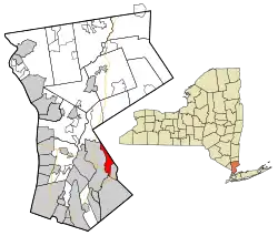 Location of Rye Brook, New York
