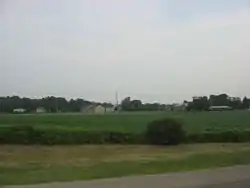 Houses and fields in western Amherst Township