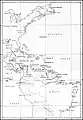 Western Atlantic and Canal Zone Defense Area, US Navy Base map